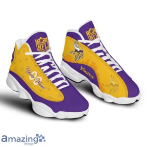 Minnesota Vikings Air Jordan 13 Shoes Trending For Men Women Custom Number & Name Product Photo 1