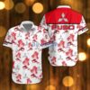 Mitsubishi Fuso Beach Shirt Logo Printed White Hawaiian Shirt For Men And Women