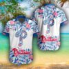 MLB Philadelphia Phillies Flower 3D Hawaiian Shirt For Fans