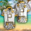 MLB Pittsburgh Pirates Flower 3D Hawaiian Shirt For Fans
