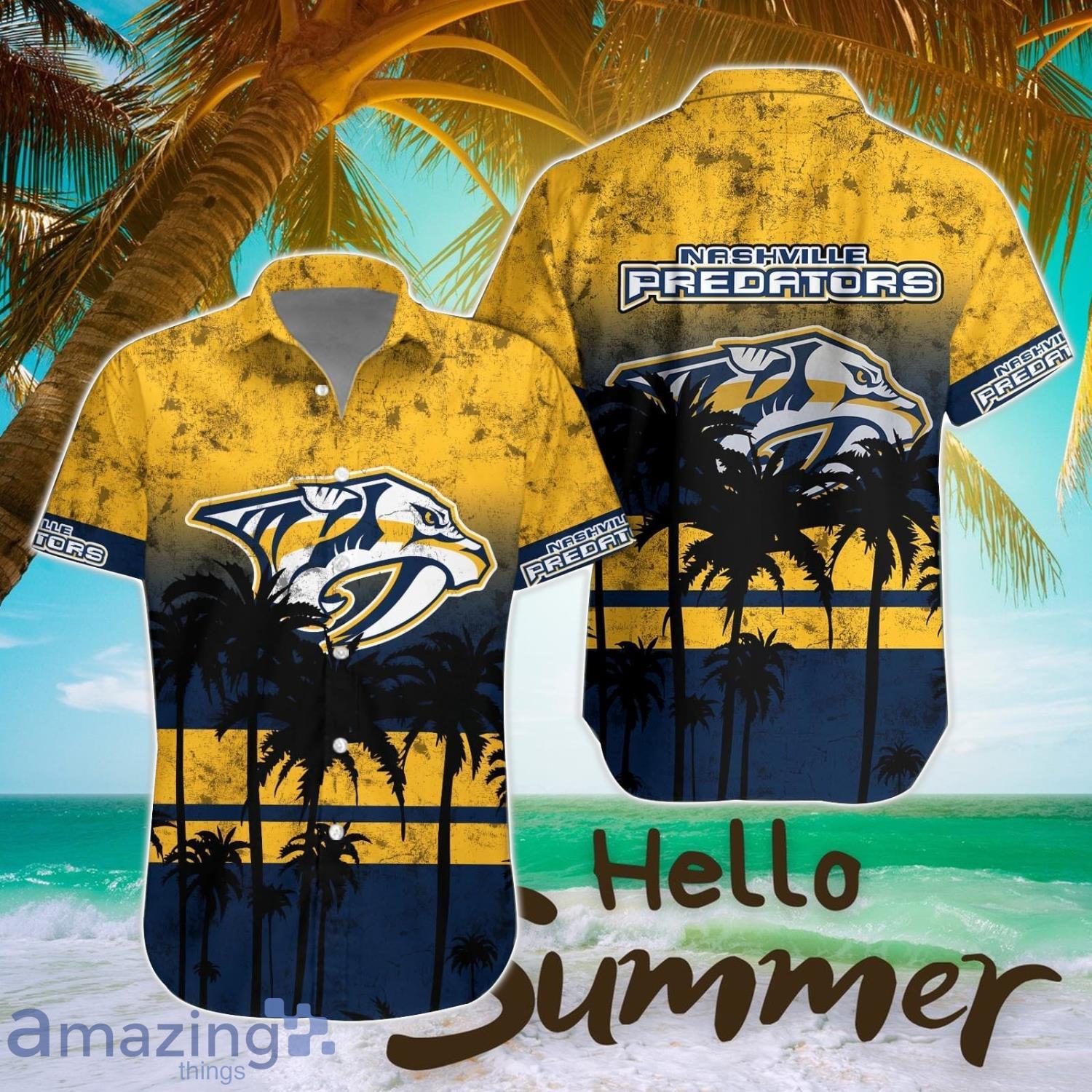Nashville Predators Hawaii Shirt Logo Team Printing 3D Hawaiian Shirt All Printed image Nashville Predators Hawaii Shirt Logo Team Printing 3D Hawaiian Shirt All Printed Product Photo 1