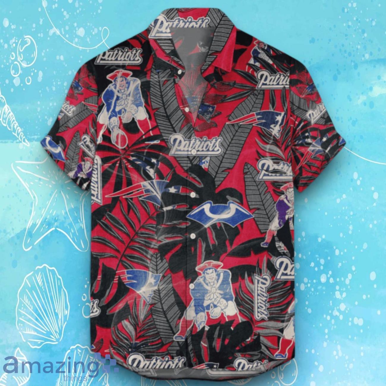 New England Patriots Hawaiian Shirt Retro Logo Revolutions 2024 For Fans image New England Patriots Hawaiian Shirt Retro Logo Revolutions 2024 For Fans Product Photo 1