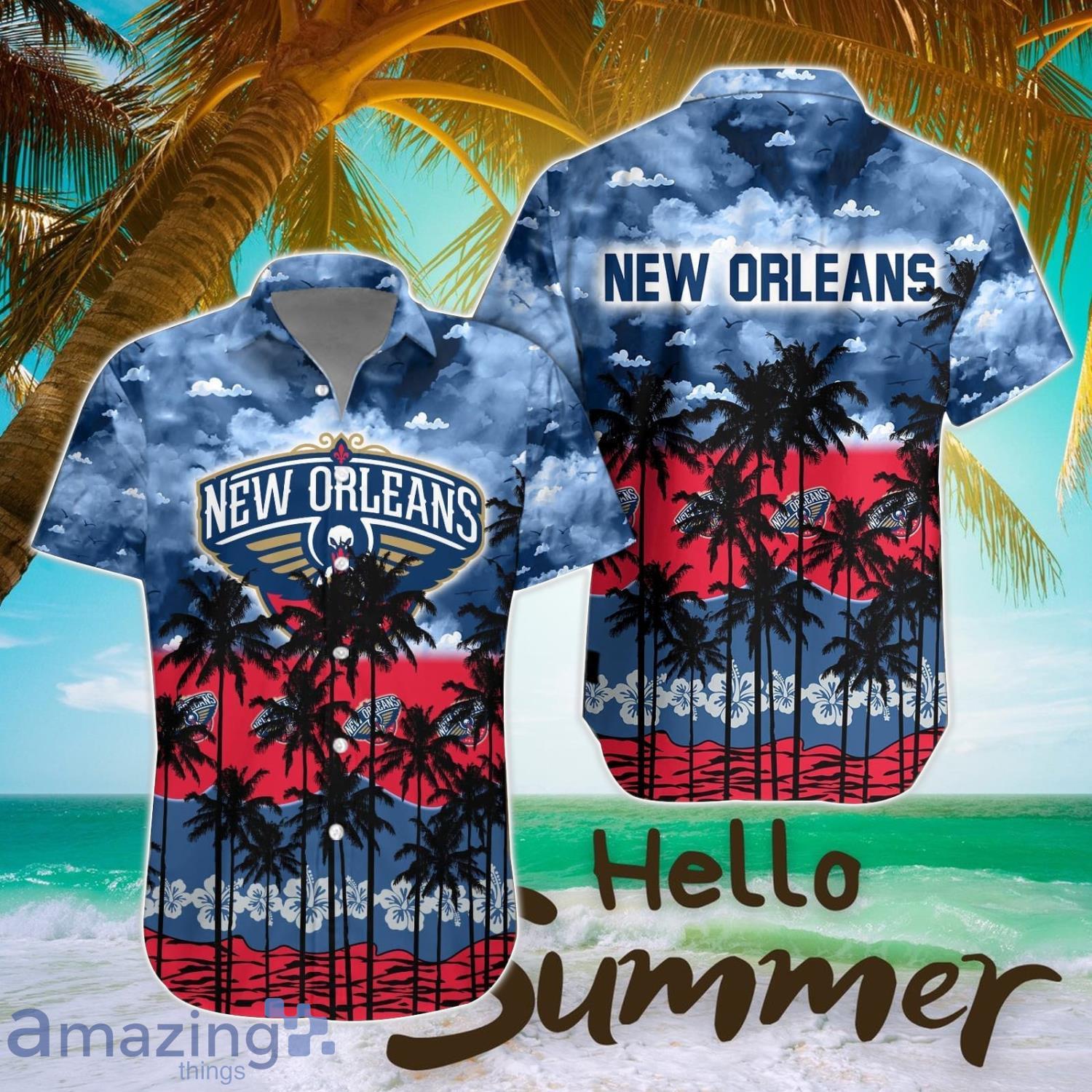 New Orleans Pelicans Hawaiian Shirt All Printed 3D Printing Aloha Button Shirt image New Orleans Pelicans Hawaiian Shirt All Printed 3D Printing Aloha Button Shirt Product Photo 1