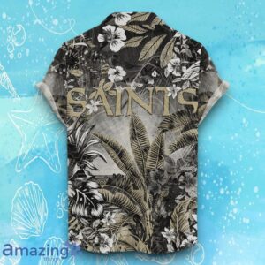 New Orleans Saints Hawaiian Shirt Tropical Skull Halloween For Fans Product Photo 2