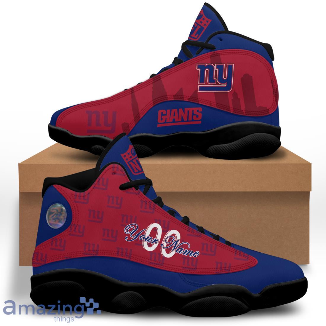 New York Giants Air Jordan 13 Shoes Trending For Men Women Custom Number & Name image New York Giants Air Jordan 13 Shoes Trending For Men Women Custom Number & Name Product Photo 4