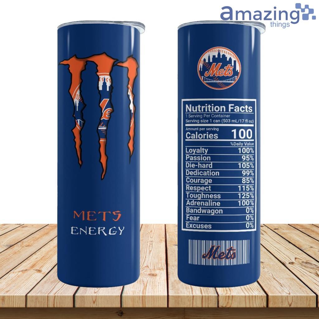New York Mets Energy Skinny Tumbler 17oz image New York Mets Energy Skinny Tumbler 17oz Product Photo 1