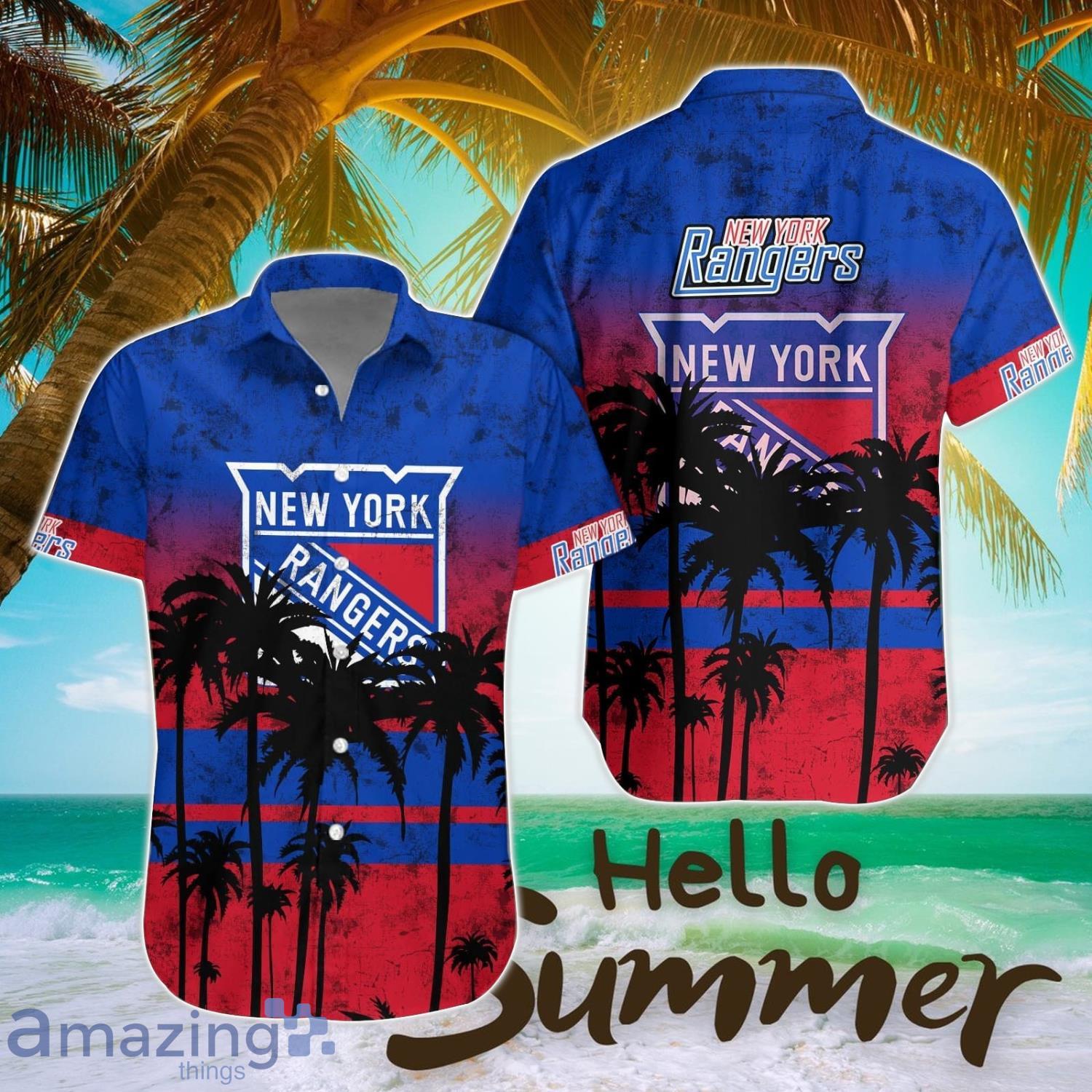 New York Rangers Hawaii Shirt Logo Team Printing 3D Hawaiian Shirt All Printed image New York Rangers Hawaii Shirt Logo Team Printing 3D Hawaiian Shirt All Printed Product Photo 1