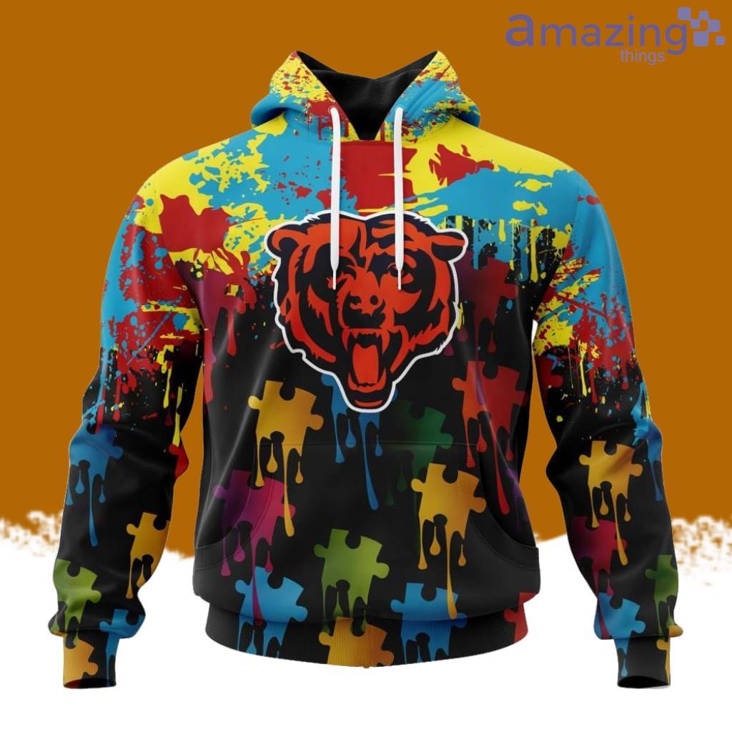NFL Chicago Bears Special Autism Awareness Design Hoodie 3D All Over Print image NFL Chicago Bears Special Autism Awareness Design Hoodie 3D All Over Print Product Photo 1