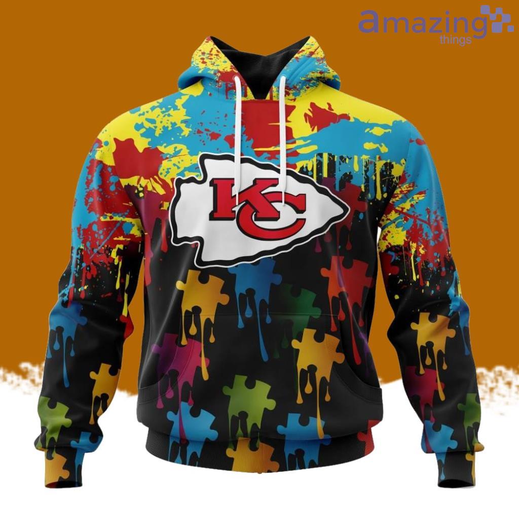 NFL Kansas City Chiefs Special Autism Awareness Design Hoodie 3D All Over Print image NFL Kansas City Chiefs Special Autism Awareness Design Hoodie 3D All Over Print Product Photo 1