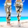 NHL Anaheim Ducks Flower Tropical Leggings For Women