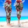 NHL Arizona Coyotes Trending Summer Flower Pattern Aloha Football Leggings For Women