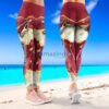 NHL Arizona Coyotes Trending Summer Flower Tropical Leggings For Women