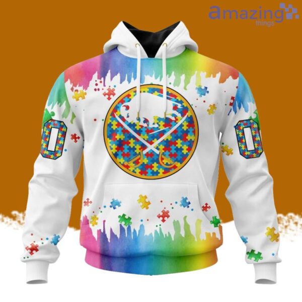 NHL Buffalo Sabres Special Autism Awareness Design Hoodie 3D All Over Print Product Photo 1