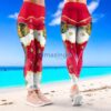 NHL Chicago Blackhawks Trending Summer Flower Tropical Leggings For Women