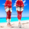 NHL Detroit Red Wings Trending Summer Flower Tropical Leggings For Women