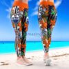 NHL Edmonton Oilers Trending Summer Flower Pattern Aloha Football Leggings For Women