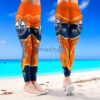 NHL Edmonton Oilers Trending Summer Flower Tropical Leggings For Women