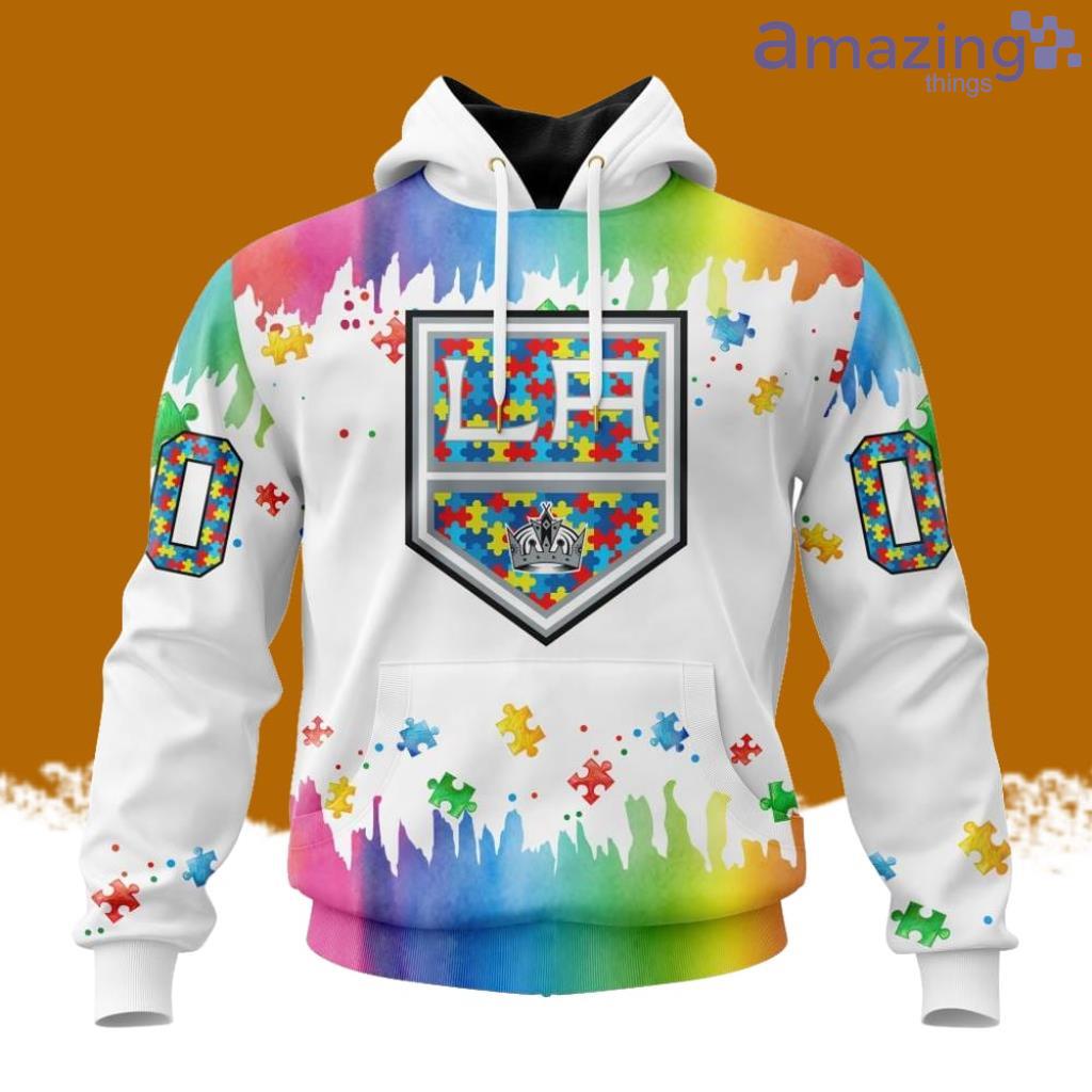NHL Los Angeles Kings Special Autism Awareness Design Hoodie 3D All Over Print image NHL Los Angeles Kings Special Autism Awareness Design Hoodie 3D All Over Print Product Photo 1