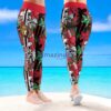 NHL Ottawa Senators Trending Summer Flower Pattern Aloha Football Leggings For Women