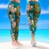NHL San Jose Sharks Trending Summer Flower Pattern Aloha Football Leggings For Women