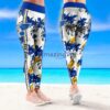 NHL St. Louis Blues Flower Tropical Leggings For Women