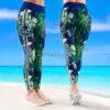 NHL Vancouver Canucks Trending Summer Flower Pattern Aloha Football Leggings For Women