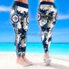 NHL Winnipeg Jets Flower Tropical Leggings For Women