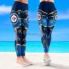 NHL Winnipeg Jets Trending Summer Flower Tropical Leggings For Women