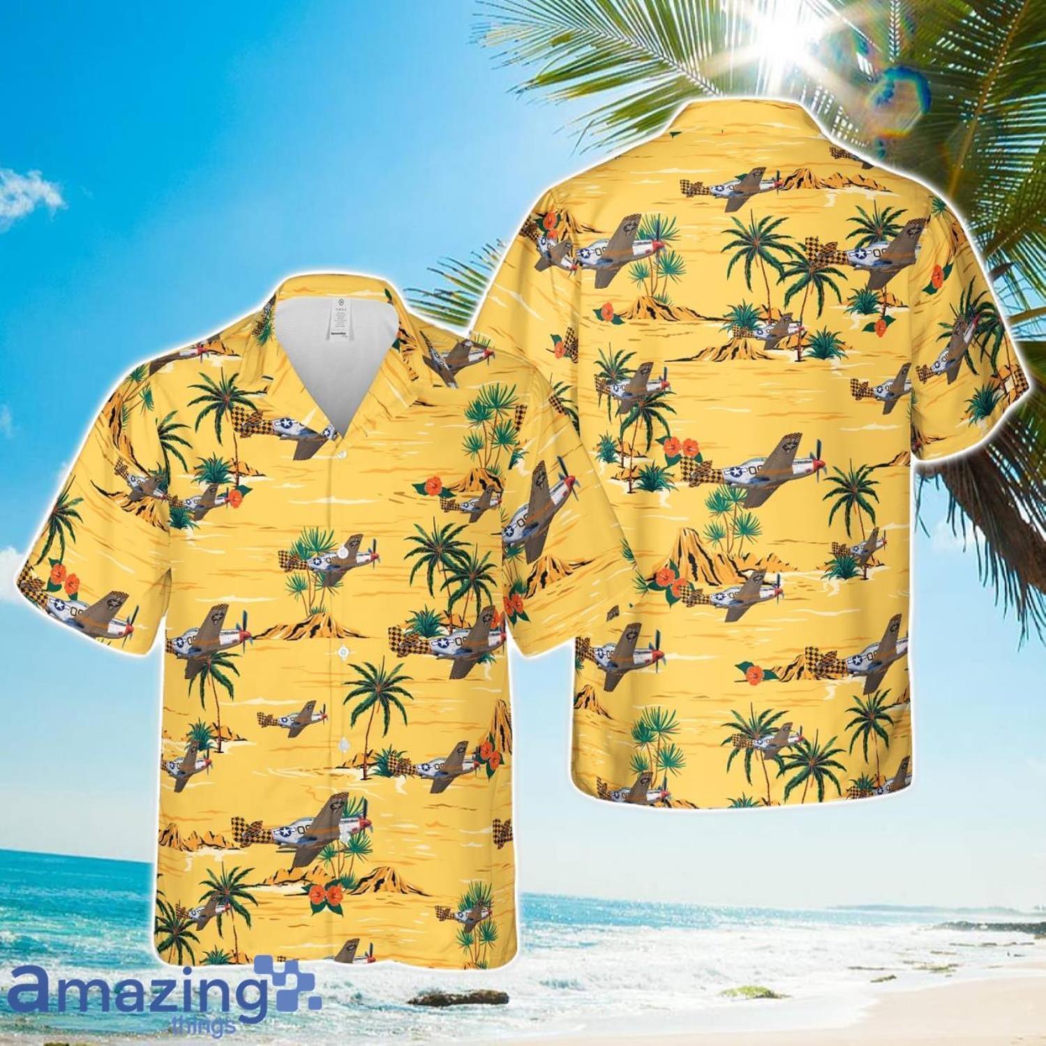 North American P 51D Mustang Boo Man Choo Hawaiian Shirt image North American P-51D Mustang Boo-Man Choo Hawaiian Shirt Product Photo 1