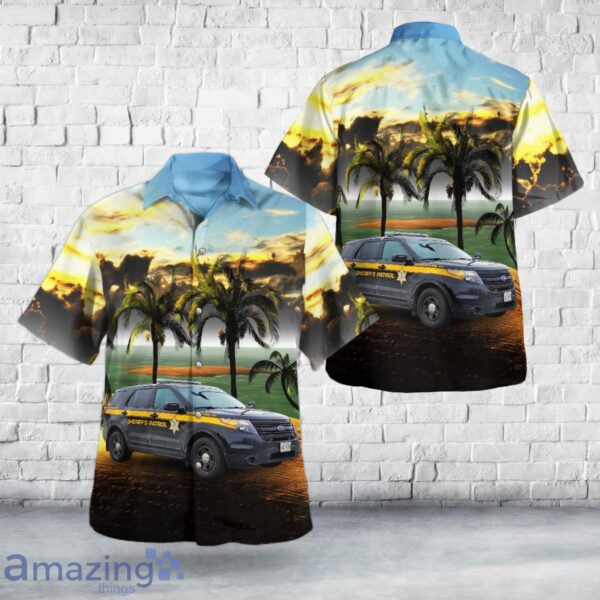Oakland, Maryland, Garrett County Sheriffs Office Hawaiian Shirt Product Photo 1