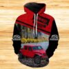 Off Road Jeep Gladiator Red Hoodie 3D All Over Print