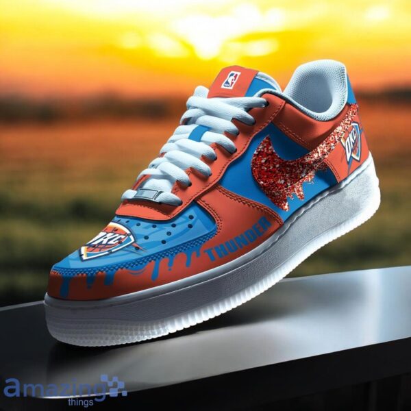 Oklahoma City Thunder Air Force Shoes Sneaker Trending For Fans Product Photo 1