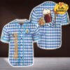Oktoberfest Beer Blue Baseball Jersey Shirt