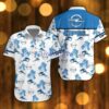 Opel Beach Shirt Logo Printed White Hawaiian Shirt For Men And Women