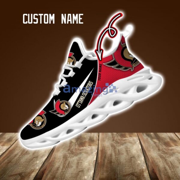 Ottawa Senators Custom Name NHL New Max Soul Shoes Sneaker Personalized Name Product Photo 1