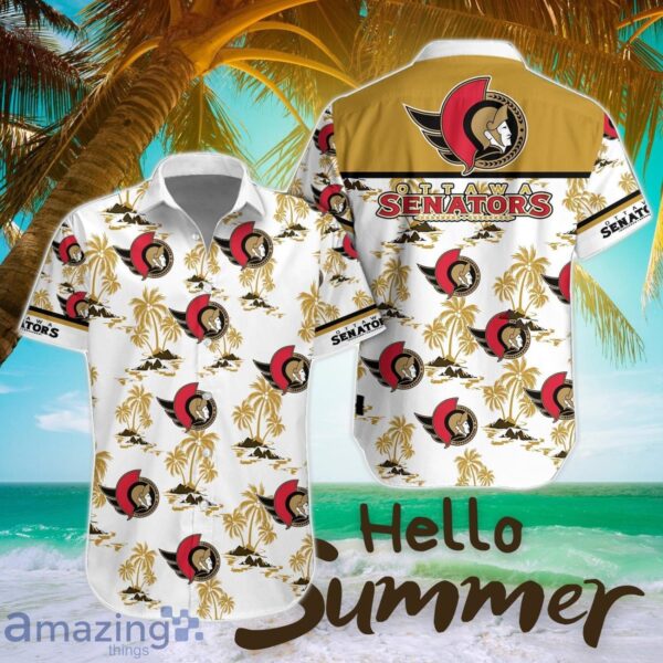 Ottawa Senators Tropical 3D Hawaiian Shirt All Printed Logo Team Shirt Product Photo 1