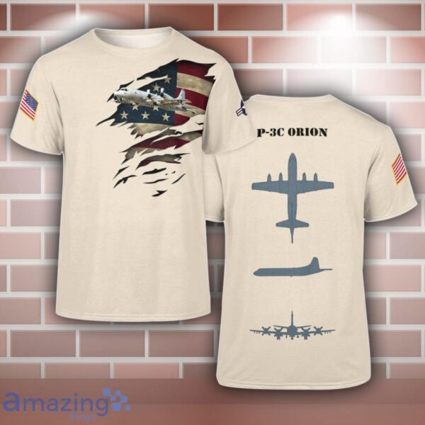 P-3C Orion P3C Aircraft 3D T-Shirt For Men And Women Product Photo 1