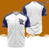 Pabst Blue Ribbon White And Blue Baseball Jersey Shirt New Fashion