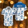 Paccar Beach Shirt Logo Printed White Hawaiian Shirt For Men And Women