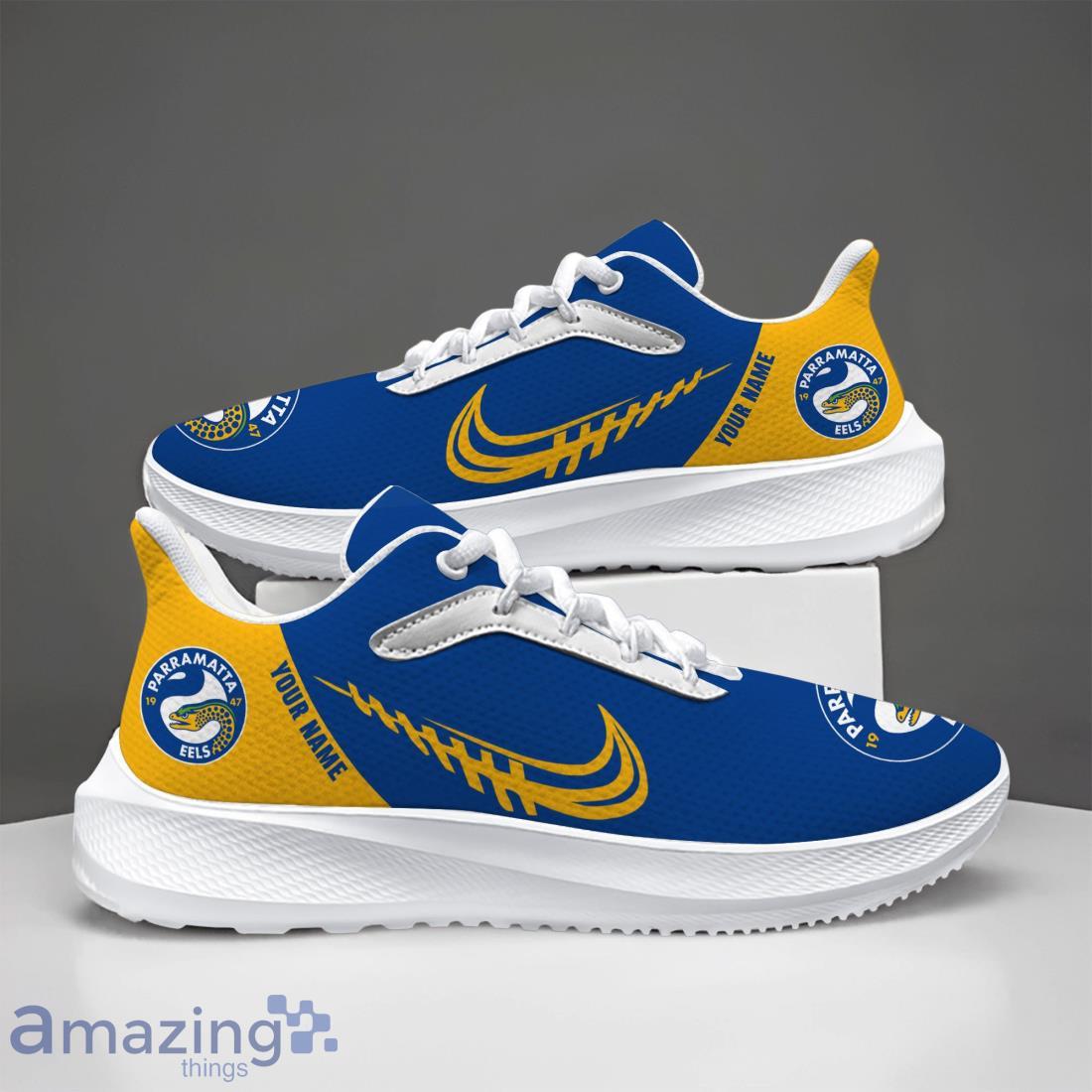 Parramatta Eels Running Shoes 3D Logo Trending For Men Women Custom Name image Parramatta Eels Running Shoes 3D Logo Trending For Men Women Custom Name Product Photo 1