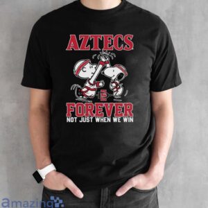 Peanuts Snoopy And Charlie Brown San Diego High Five Forever Not Just When We Win Shirt - Black Unisex T-Shirt