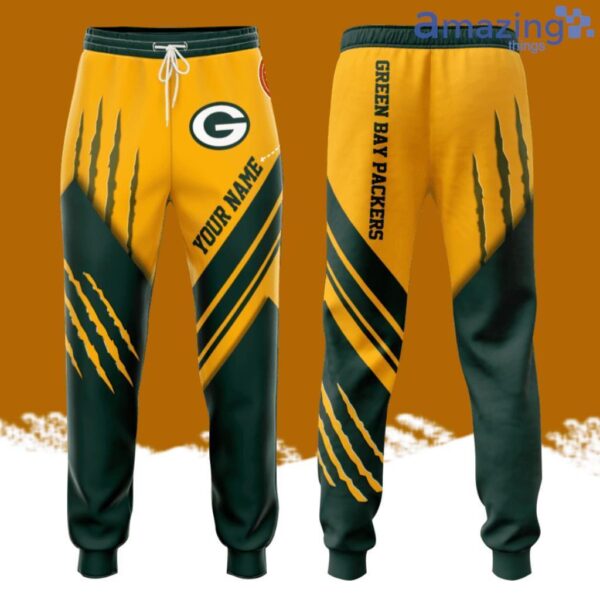Personalized Green Bay Packers Professional Football Team All Over Print 3D Long Pants Green Product Photo 1