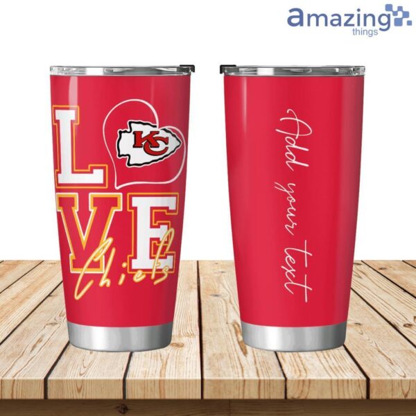 Personalized Love My Kansas City Chiefs Tumbler 20oz Product Photo 1
