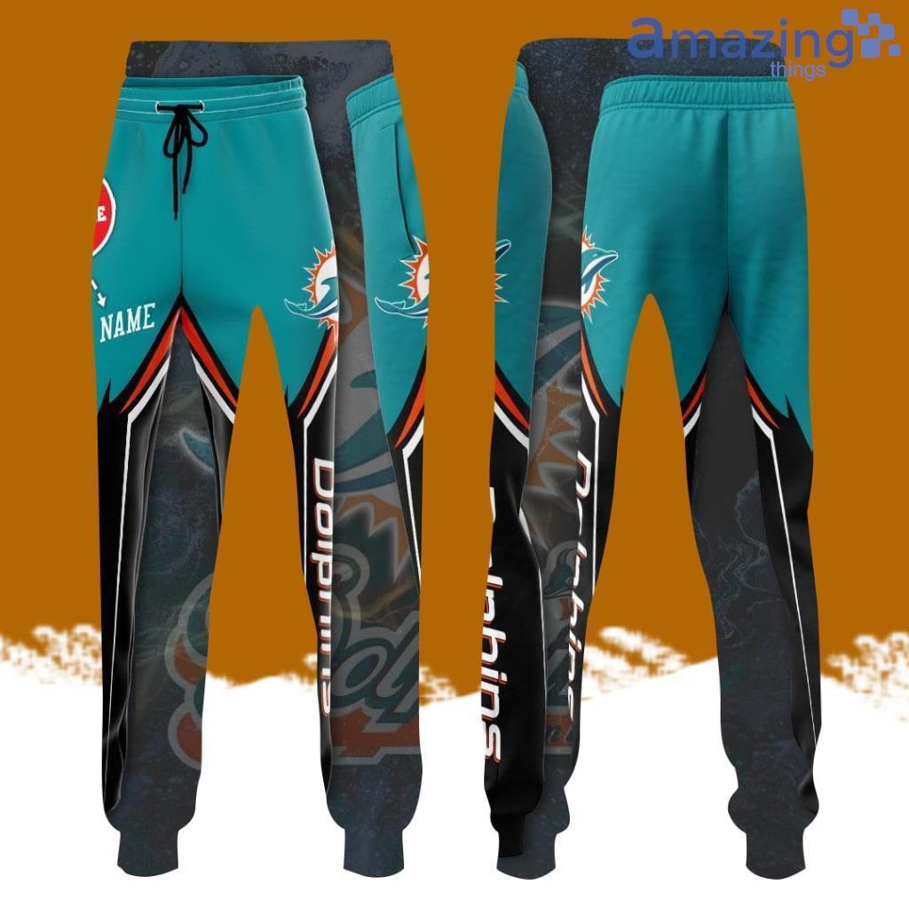 Personalized Miami Dolphins Professional Football Team All Over Print 3D Long Pants image Personalized Miami Dolphins Professional Football Team All Over Print 3D Long Pants Product Photo 1