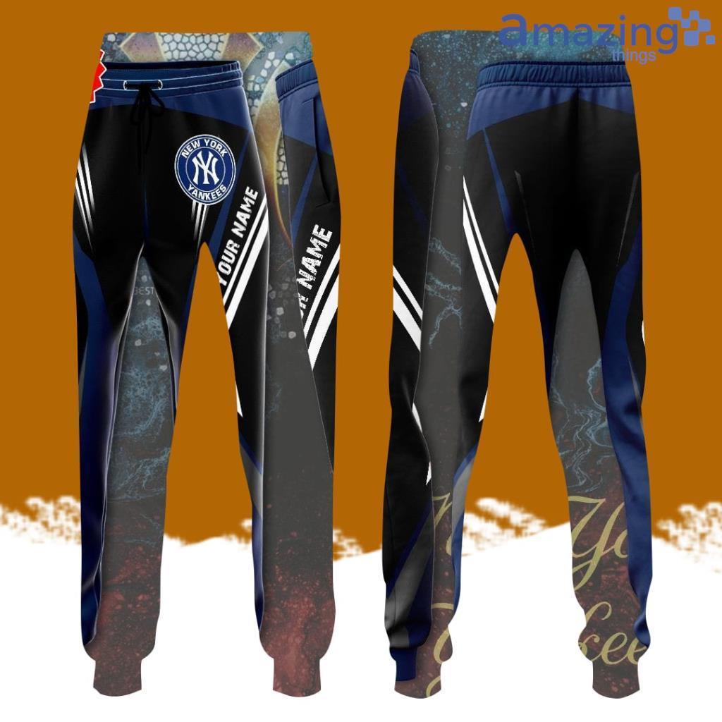Personalized New York Yankees Baseball Team All Over Print 3D Long Pants Black image Personalized New York Yankees Baseball Team All Over Print 3D Long Pants Black Product Photo 1