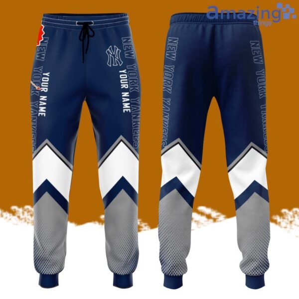 Personalized New York Yankees Baseball Team All Over Print 3D Long Pants Blue Product Photo 1