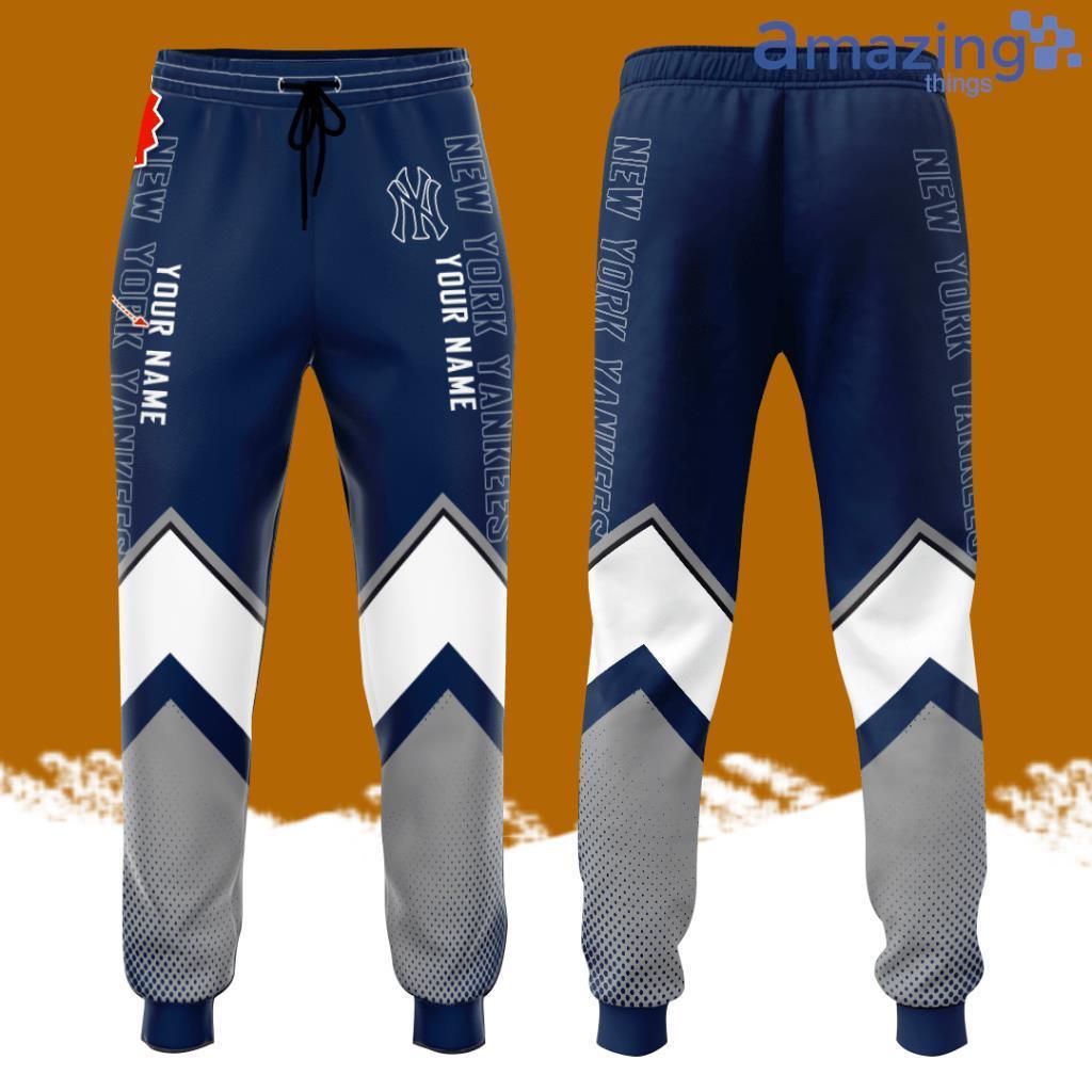 Personalized New York Yankees Baseball Team All Over Print 3D Long Pants Blue image Personalized New York Yankees Baseball Team All Over Print 3D Long Pants Blue Product Photo 1