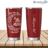 Personalized Oklahoma Sooners Love My Team To The Moon Tumbler 20oz