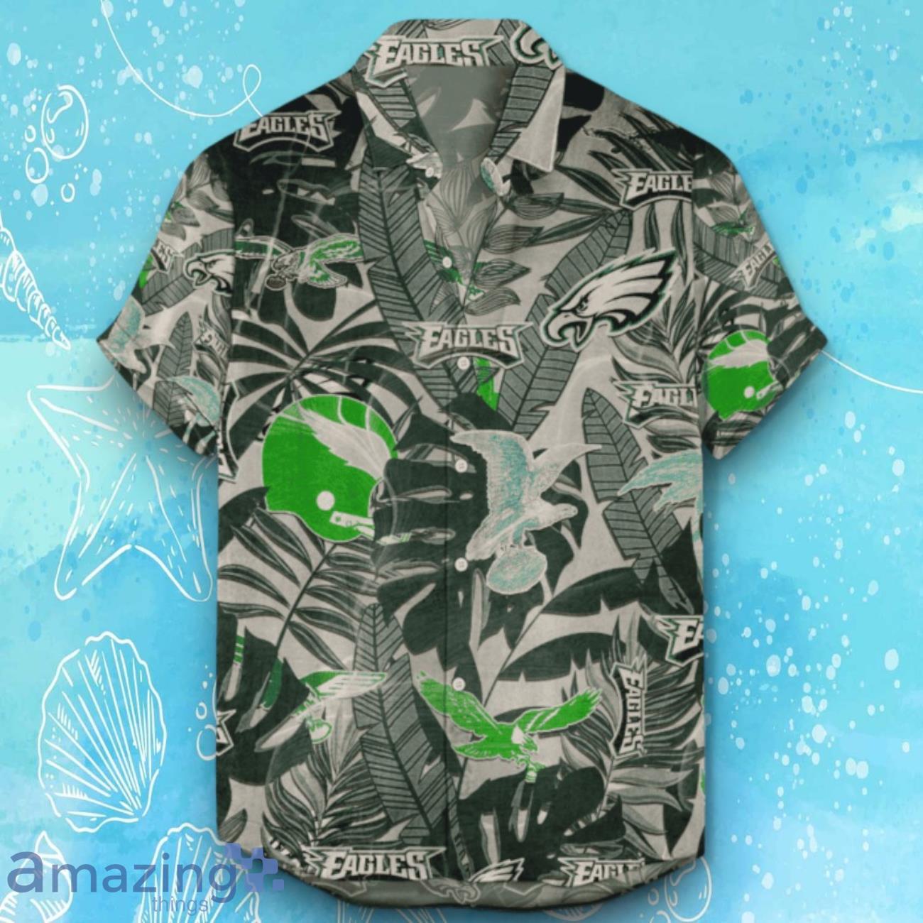 Philadelphia Eagles Hawaiian Shirt Retro Logo Revolutions 2024 For Fans image Philadelphia Eagles Hawaiian Shirt Retro Logo Revolutions 2024 For Fans Product Photo 1