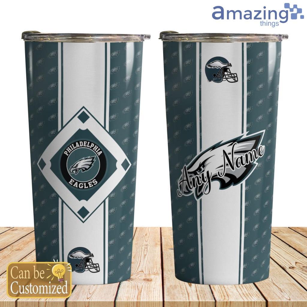 Philadelphia Eagles Team Pattern Personalized 30oz Tumbler image Philadelphia Eagles Team Pattern Personalized 30oz Tumbler Product Photo 1